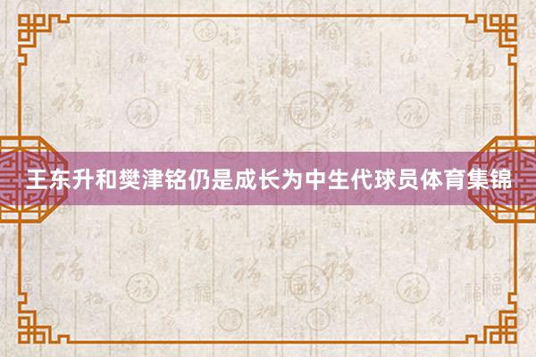 王东升和樊津铭仍是成长为中生代球员体育集锦