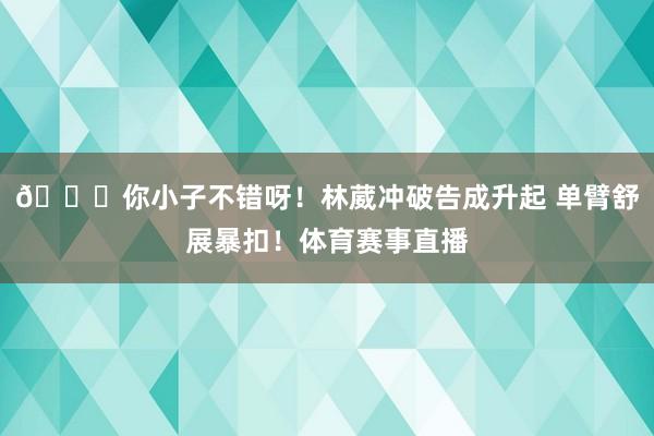 😃你小子不错呀！林葳冲破告成升起 单臂舒展暴扣！体育赛事直播